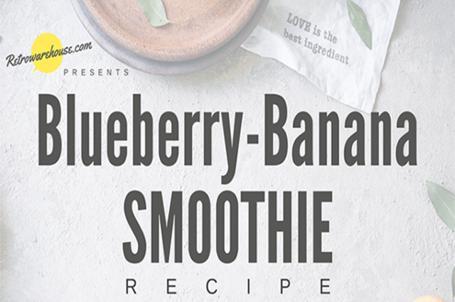 “True Blue” Blueberry-Banana Smoothie