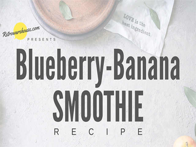 “True Blue” Blueberry-Banana Smoothie